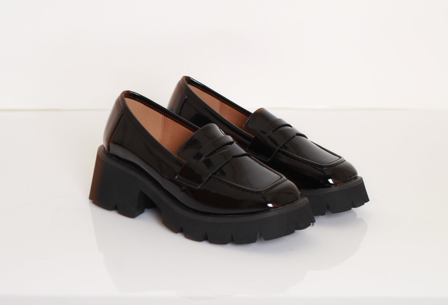 EQUIPE Chunky Heel Loafers