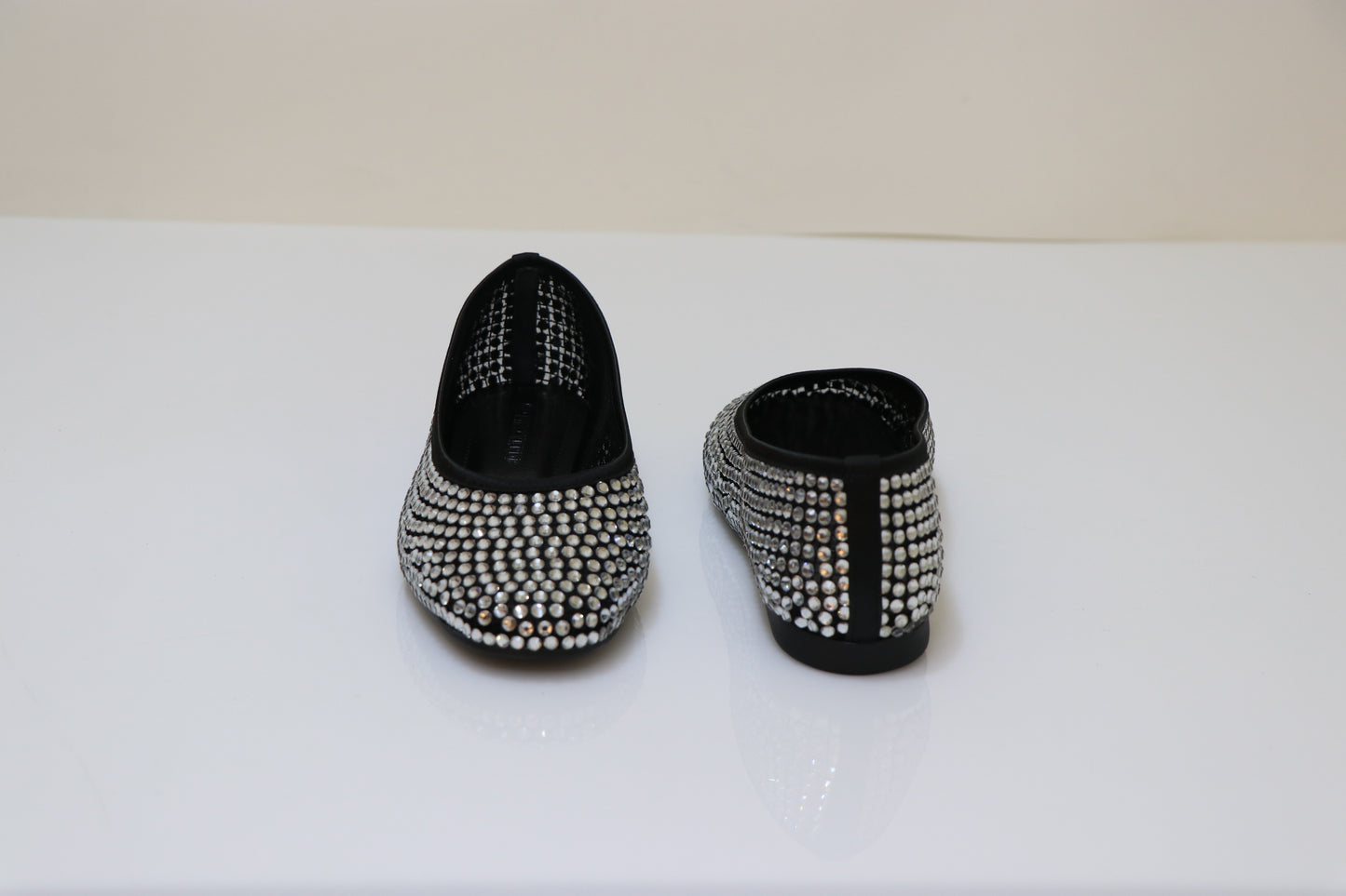 PINO VERDE Strass Studded Ballerinas