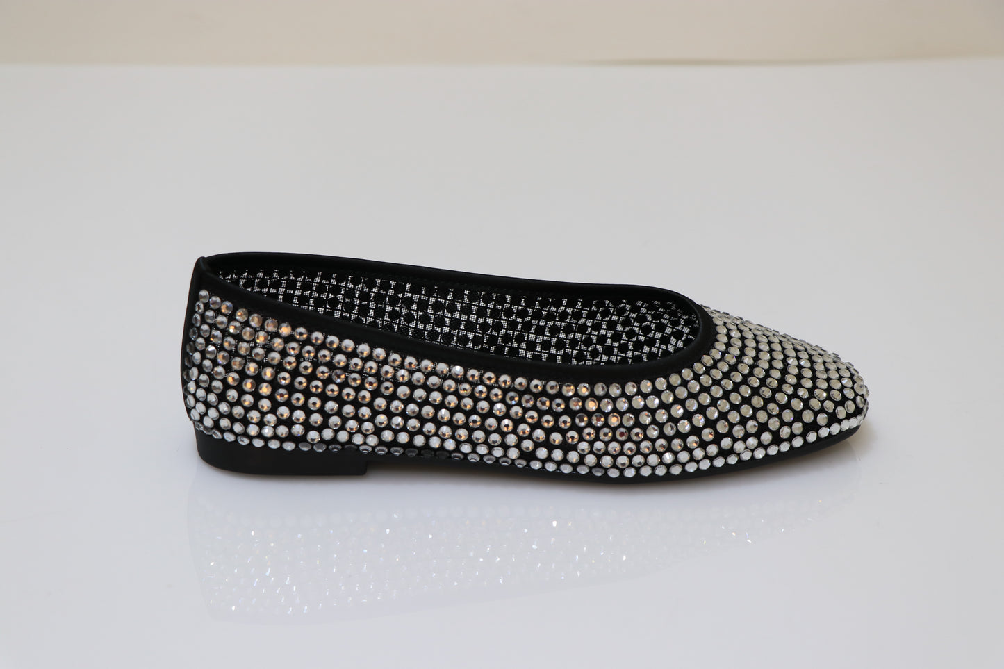 PINO VERDE Strass Studded Ballerinas