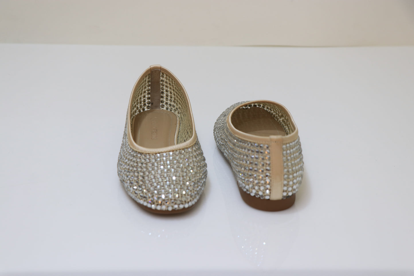 PINO VERDE Strass Studded Ballerinas