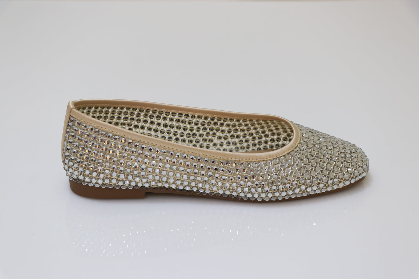 PINO VERDE Strass Studded Ballerinas