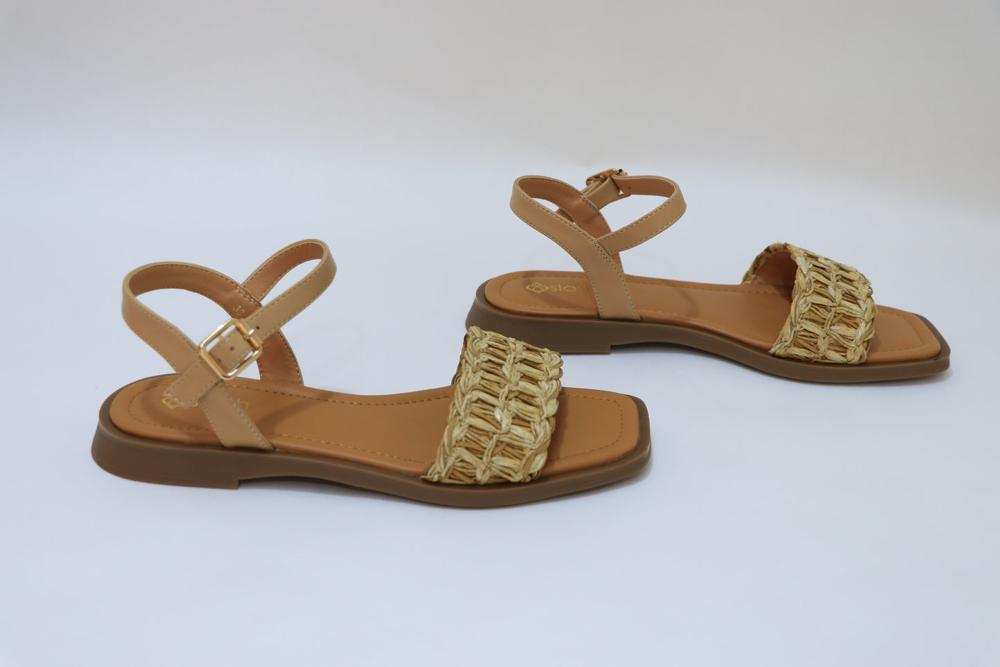 SLASH Straw Sandals