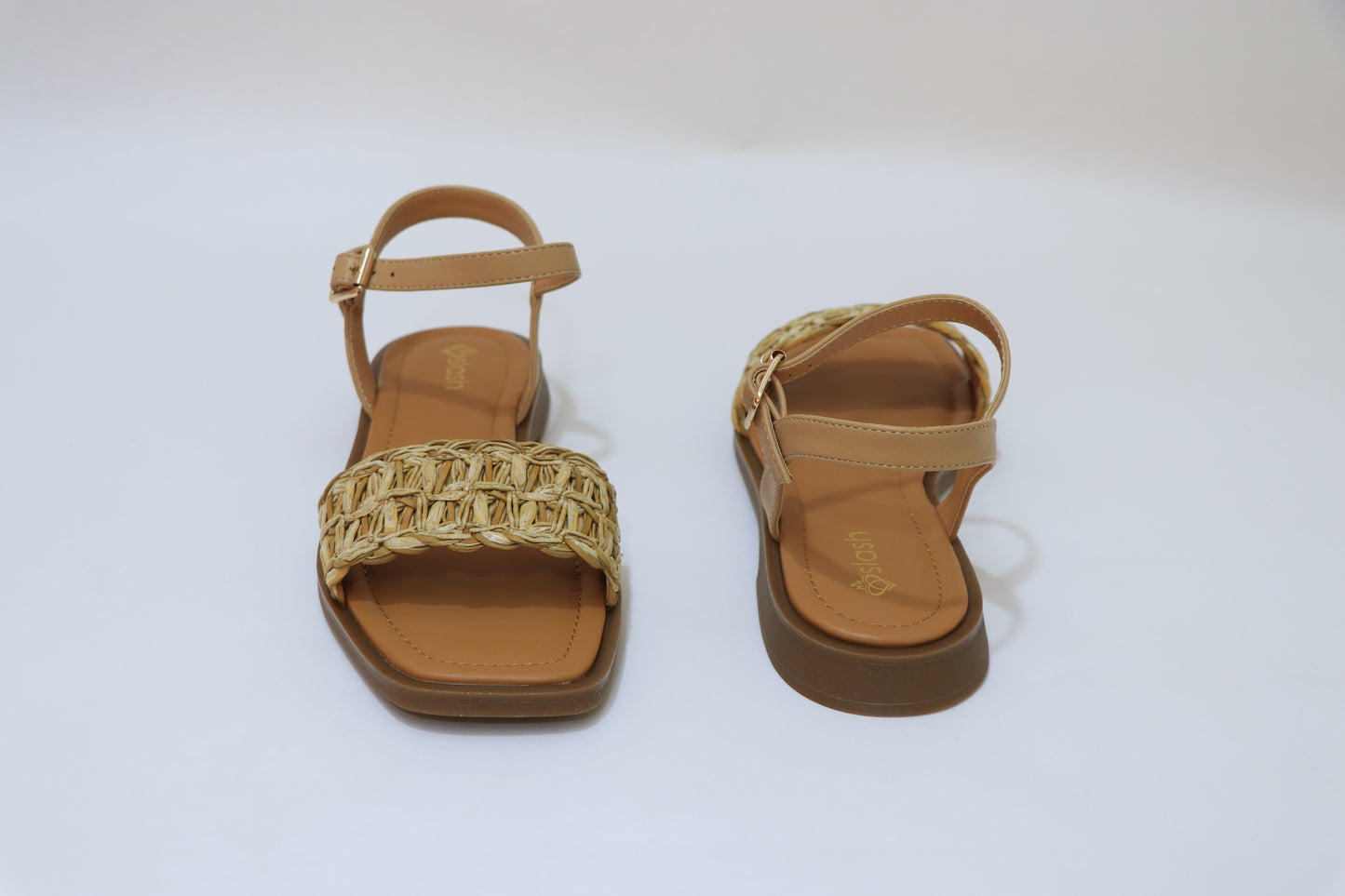 SLASH Straw Sandals