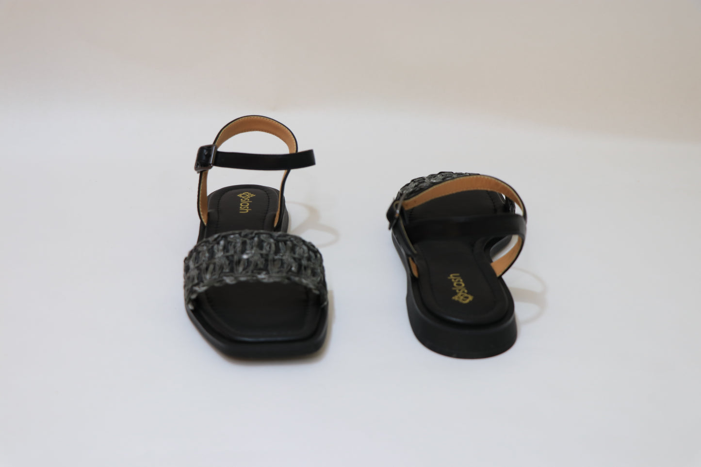SLASH Straw Sandals