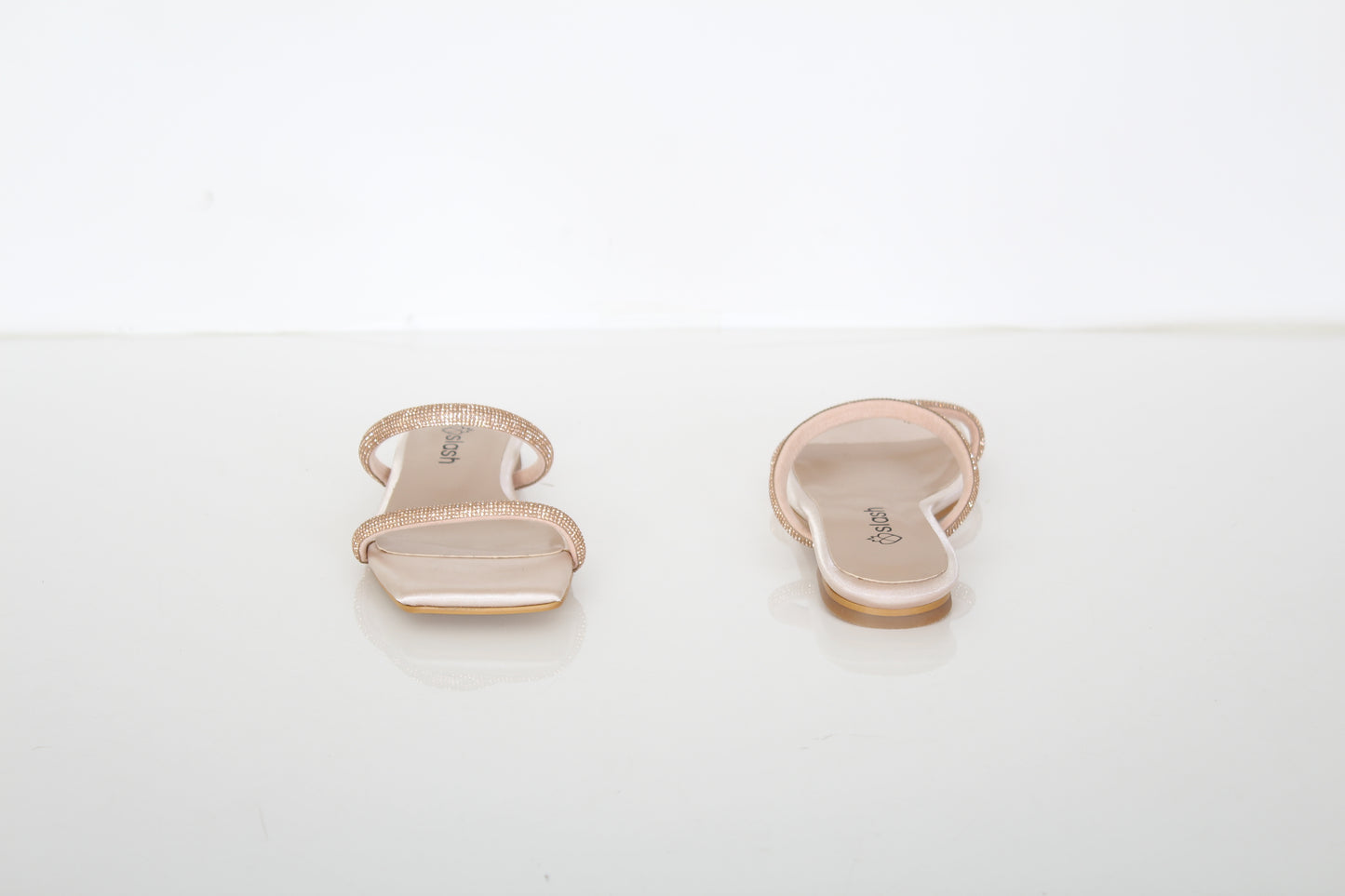 SLASH - Croisette Crystal-Embellished Slides
