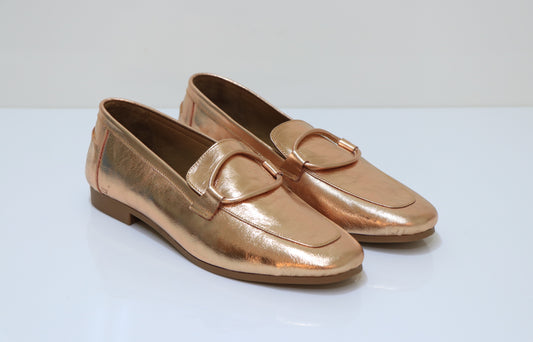 PINO VERDE Metallic Loafers