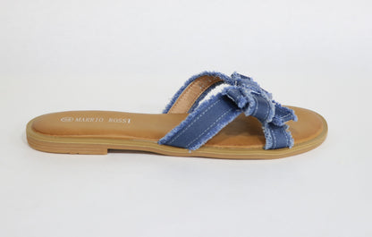 JEANS FLAT SLIPPERS