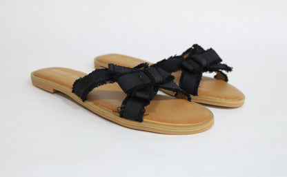 JEANS FLAT SLIPPERS