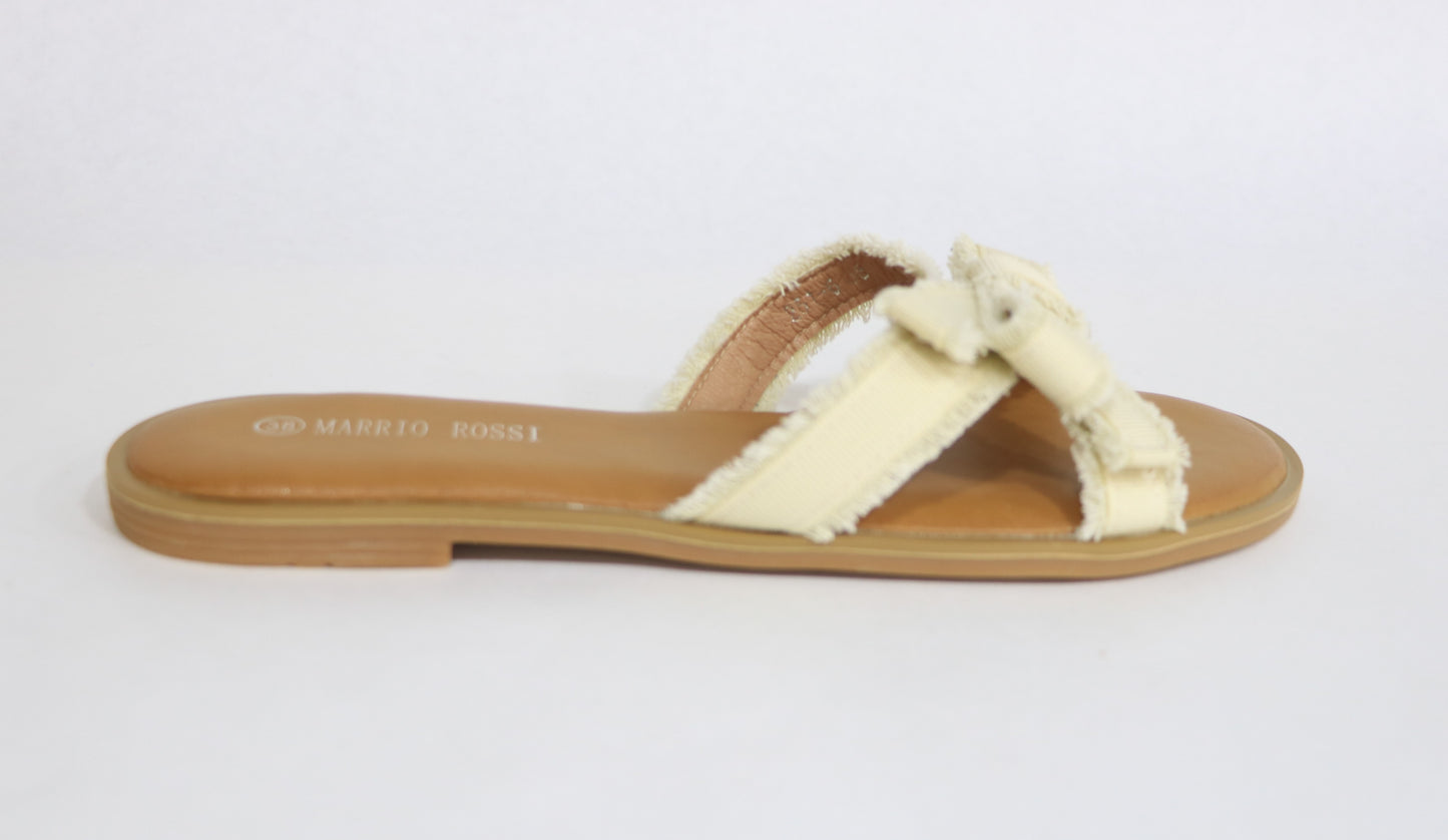 JEANS FLAT SLIPPERS