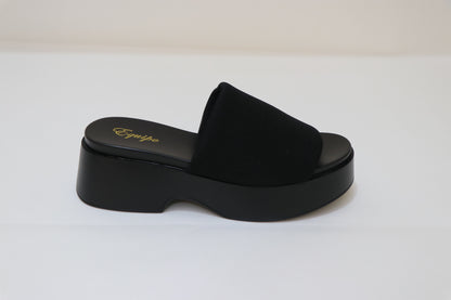 EQUIPE Platform Slide Sandals