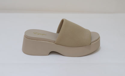 EQUIPE Platform Slide Sandals