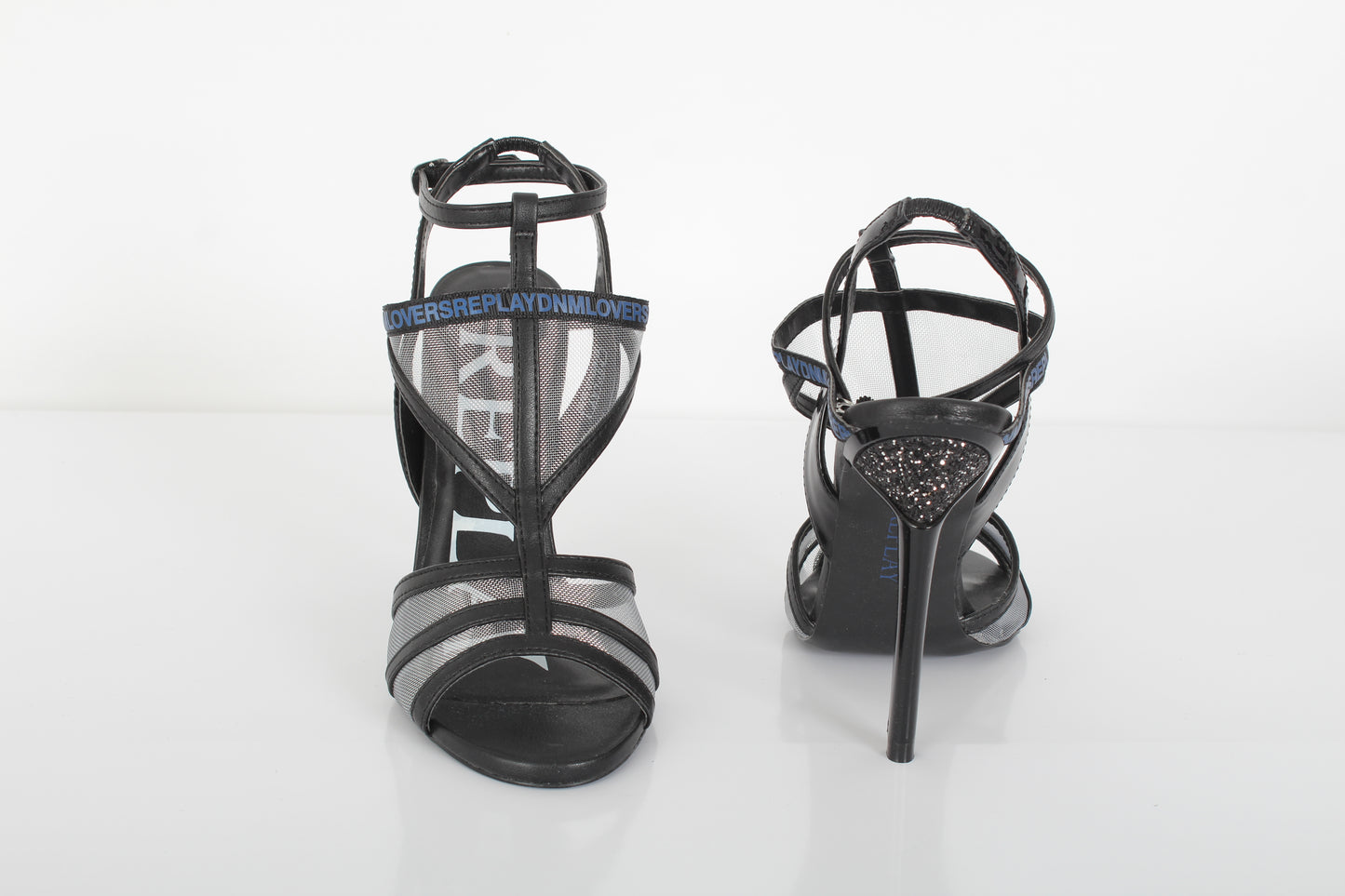 REPLAY Black minimalist sandals